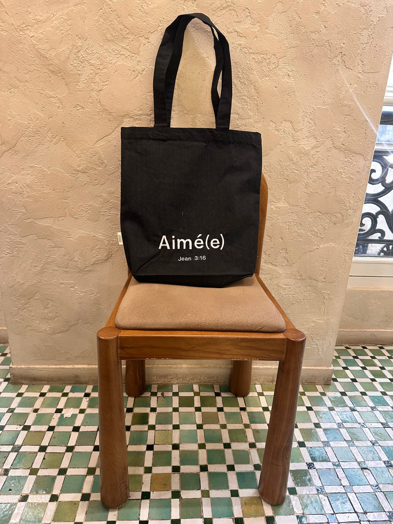 Tote bag aimé(e) - Jean 3:16